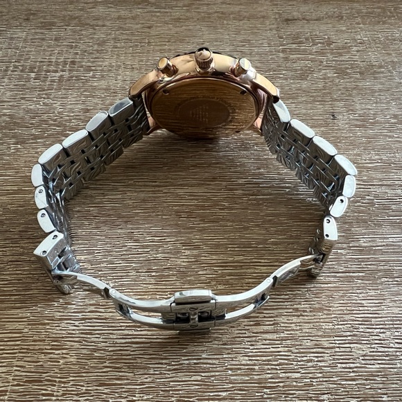 Emporio Armani Chronograph Two-Tone Silver/Rose Gold Watch - Picture 3 of 7